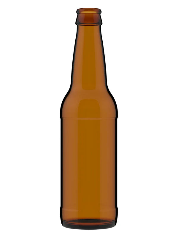 12 oz Amber Beer Bottles Free Shipping 24-Pack Pry Off Crown Cap