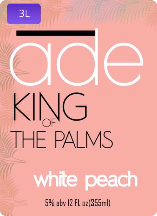 Ade King of the Palms White Peach Palm Wine 3L