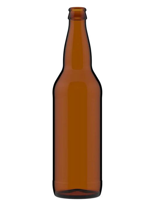 22 oz Amber Beer Bottles Free Shipping 12-Pack Pry Off Cap